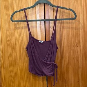 plum crop top